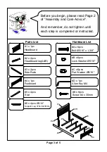 Preview for 8 page of Furniture of America CM7517T Assembly Instructions Manual