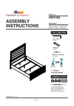 Furniture of America CM7518Q Assembly Instructions Manual preview