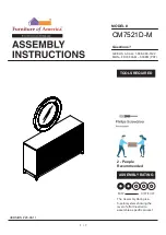 Preview for 1 page of Furniture of America CM7521D-M Assembly Instructions Manual