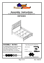 Preview for 1 page of Furniture of America CM7523EK Assembly Intructions