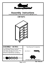 Furniture of America CM7527C Assembly Instructions preview