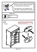 Preview for 3 page of Furniture of America CM7527C Assembly Instructions