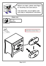 Preview for 3 page of Furniture of America CM7527N Assembly Instructions