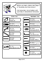 Preview for 3 page of Furniture of America CM7527T Assembly Instructions