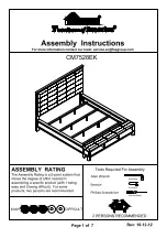 Preview for 1 page of Furniture of America CM7528EK Assembly Instructions Manual