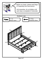 Preview for 4 page of Furniture of America CM7528EK Assembly Instructions Manual