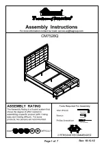 Preview for 1 page of Furniture of America CM7528Q Assembly Instructions Manual