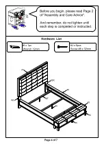 Preview for 4 page of Furniture of America CM7528Q Assembly Instructions Manual