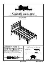 Preview for 1 page of Furniture of America CM7529T Assembly Instructions Manual