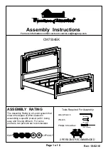 Furniture of America CM7534EK Assembly Instructions Manual preview