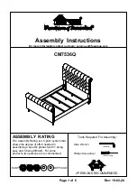 Preview for 1 page of Furniture of America CM7536Q Assembly Instructions Manual