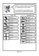 Preview for 3 page of Furniture of America CM7536Q Assembly Instructions Manual