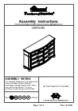 Preview for 1 page of Furniture of America CM7539D Assembly Instructions