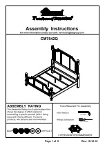 Furniture of America CM7542Q Assembly Instructions Manual preview