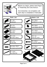 Preview for 3 page of Furniture of America CM7543CK Assembly Instruction Manual