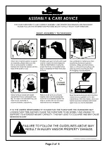 Предварительный просмотр 2 страницы Furniture of America CM75488Q/EK Assembly Instructions Manual