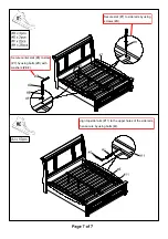 Предварительный просмотр 13 страницы Furniture of America CM75488Q/EK Assembly Instructions Manual