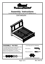 Furniture of America CM7548Q Assembly Instructions Manual preview