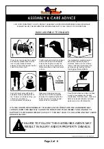 Preview for 2 page of Furniture of America CM7549CK Assembly Instructions Manual