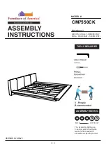 Preview for 1 page of Furniture of America CM7550CK Assembly Instructions Manual