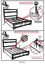 Предварительный просмотр 8 страницы Furniture of America CM7552Q Assembly Instructions Manual