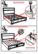 Предварительный просмотр 17 страницы Furniture of America CM7552Q Assembly Instructions Manual