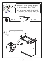 Предварительный просмотр 3 страницы Furniture of America CM7556C Assembly Instructions