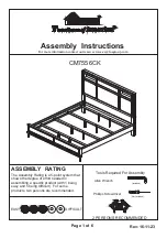 Preview for 1 page of Furniture of America CM7556CK Assembly Instructions Manual