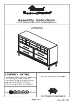 Furniture of America CM7556D Assembly Instructions preview