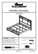 Preview for 1 page of Furniture of America CM7556EK Assembly Instructions Manual