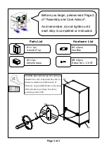 Preview for 3 page of Furniture of America CM7559AR-1/2 Assembly Instructions