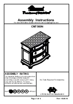 Preview for 1 page of Furniture of America CM7560N Assembly Instructions