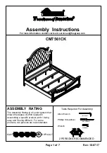 Preview for 1 page of Furniture of America CM7561CK Assembly Instructions Manual