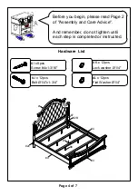 Preview for 4 page of Furniture of America CM7561CK Assembly Instructions Manual