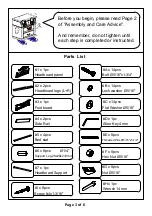 Preview for 3 page of Furniture of America CM7561EK Assembly Instructions Manual