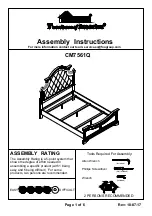 Preview for 1 page of Furniture of America CM7561Q Assembly Instructions Manual