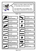 Preview for 3 page of Furniture of America CM7561Q Assembly Instructions Manual