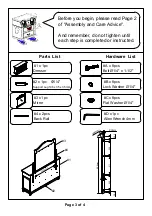 Preview for 3 page of Furniture of America CM7562M Assembly Instructions