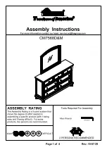 Preview for 1 page of Furniture of America CM7568M Assembly Instructions