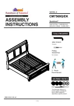 Preview for 1 page of Furniture of America CM7568Q/EK Assembly Instruction Manual