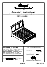 Preview for 1 page of Furniture of America CM7568Q Assembly Instructions Manual