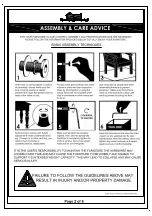 Preview for 2 page of Furniture of America CM7582Q Assembly Instructions Manual