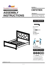 Preview for 1 page of Furniture of America CM7584DR-EK Assembly Instructions Manual