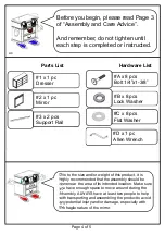 Preview for 4 page of Furniture of America CM7608D Assembly Instructions