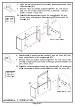 Preview for 5 page of Furniture of America CM7608D Assembly Instructions