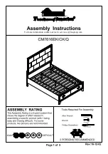 Preview for 1 page of Furniture of America CM7616EK Assembly Instructions