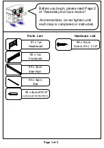 Preview for 3 page of Furniture of America CM7650DK-CK Assembly Instructions Manual