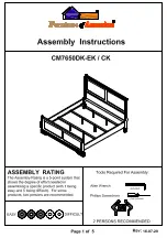 Preview for 6 page of Furniture of America CM7650DK-CK Assembly Instructions Manual