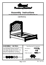 Preview for 1 page of Furniture of America CM7661Q Assembly Instructions