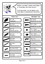 Preview for 3 page of Furniture of America CM7661Q Assembly Instructions